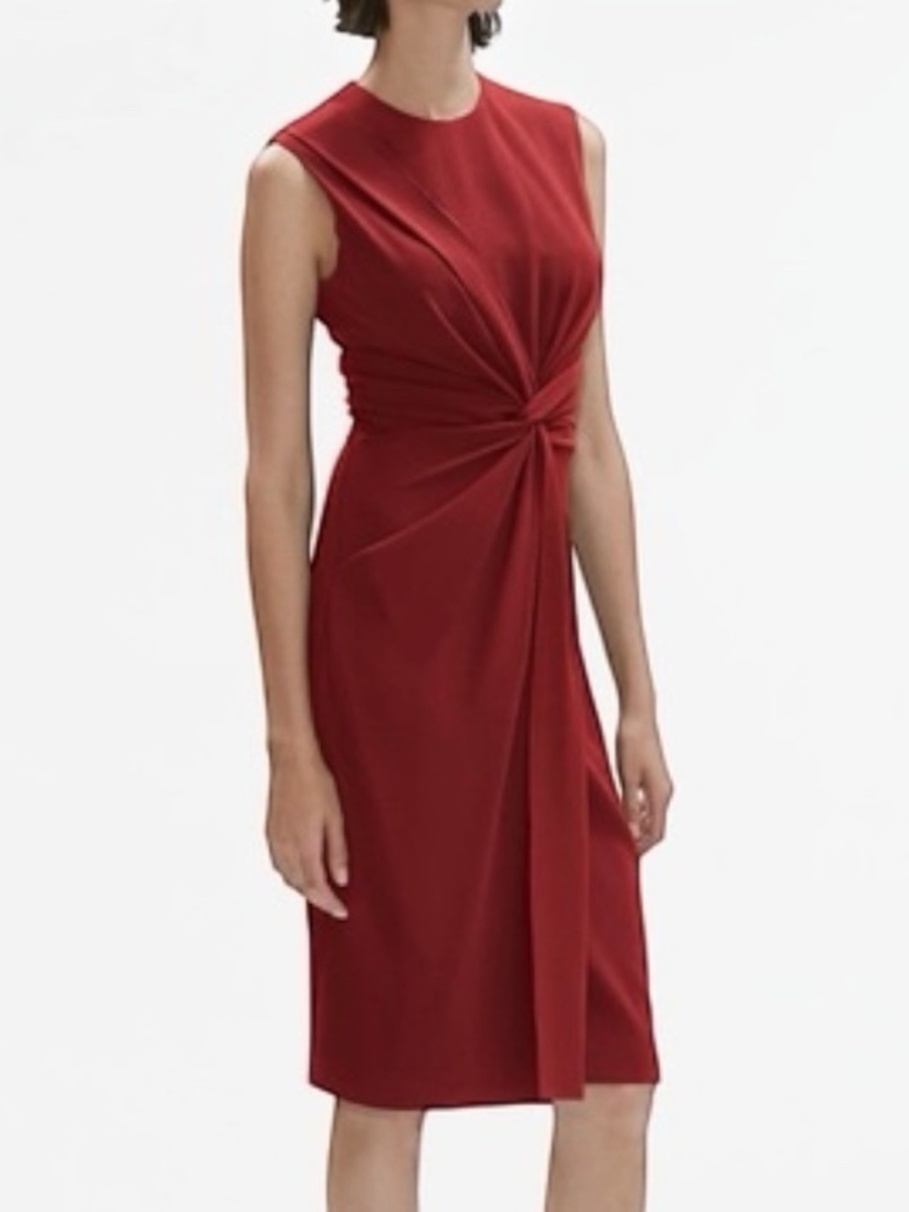 MM LaFleur Taylor 2.0 Midi Dress Rare Retired Pomegranate Color Women’s Size 10